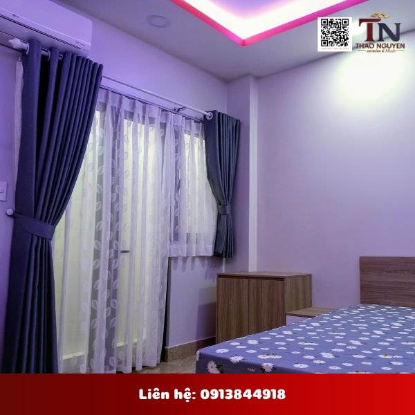 Thi công lắp đặt rèm cửa nhà chị Hồng Quận 7