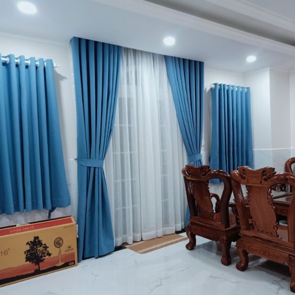Thi công lắp đặt rèm cửa nhà chị Phượng Quận 7 