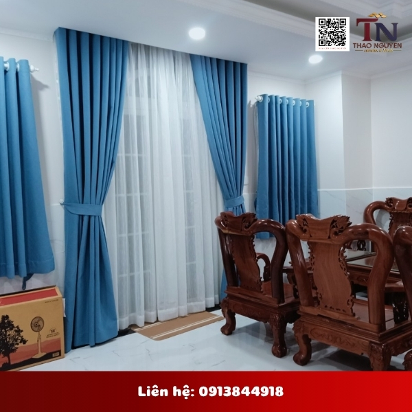 Thi công lắp đặt rèm cửa nhà chị Phượng Quận 7 