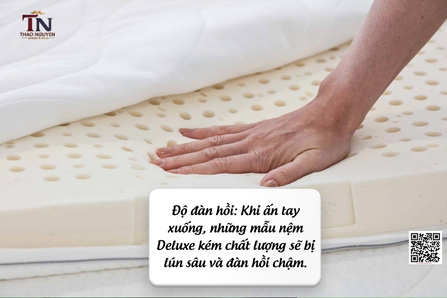 Cùng Nội Thất Thảo Nguyên Phân Biệt Nệm Deluxe Kém Chất Lượng, Chính Hãng