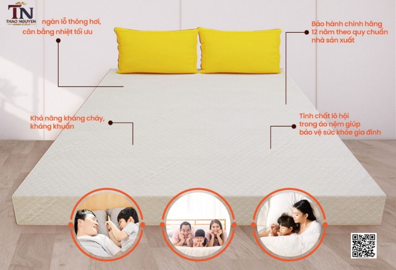 Nệm Bông Ép Kim Cương Kháng Khuẩn – Bí Quyết Cho Giấc Ngủ Sâu Và Cột Sống Khỏe Mạnh
