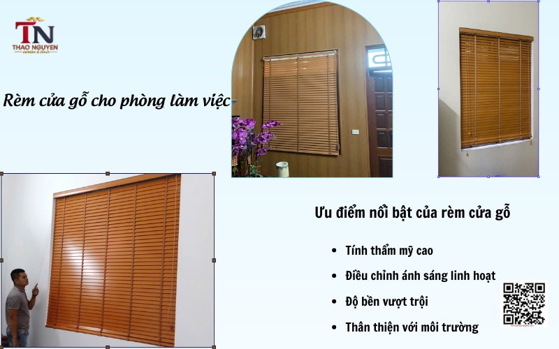 Nổi Bật Không Gian Làm Việc Với Rèm Cửa Đẹp Thảo Nguyên