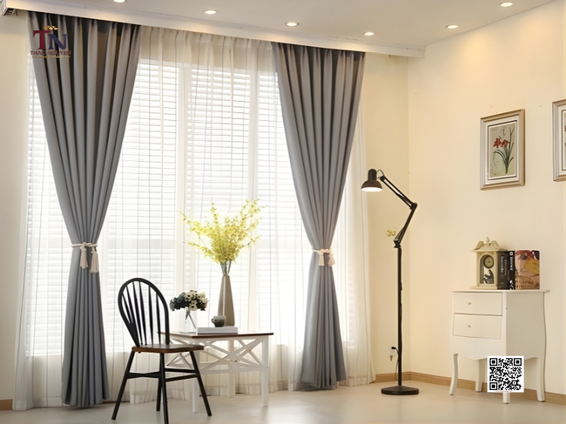 Rèm Cửa Chung Cư Hiện Đại, Chất Lượng Cao Cấp, Chống Nắng Tốt Tại Thảo Nguyên