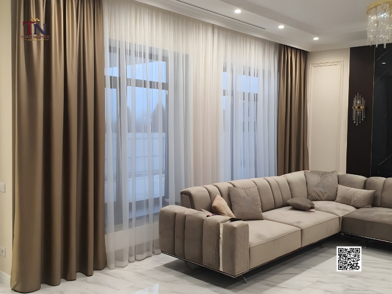 Rèm Cửa Chung Cư Hiện Đại, Chất Lượng Cao Cấp, Chống Nắng Tốt Tại Thảo Nguyên