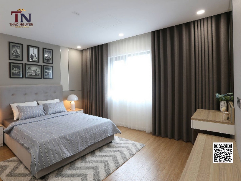 Rèm cửa chung cư một điểm nhấn tinh tế cho căn phòng hiện đại