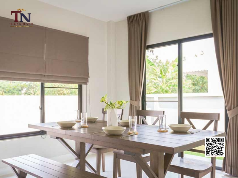 Rèm cửa chung cư một điểm nhấn tinh tế cho căn phòng hiện đại