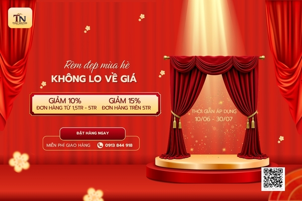 Rèm Cửa Đẹp - Giá Hời Khó Tin! Ưu đãi độc quyền tại Thảo Nguyên