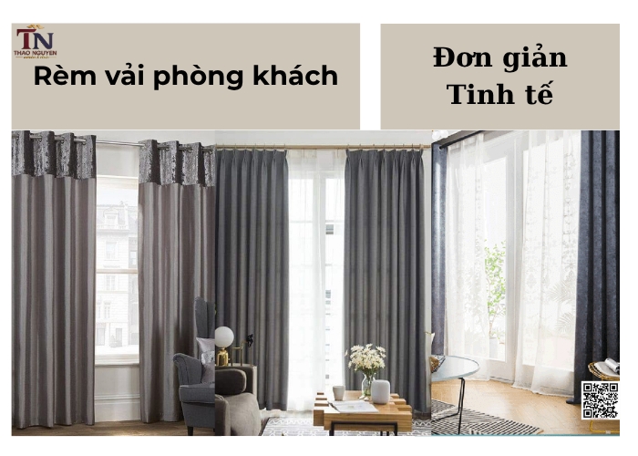 Rèm Cửa Thảo Nguyên, Đơn Vị Cung Cấp Rèm Cửa Phòng Khách Giá Gốc Tại Xưởng