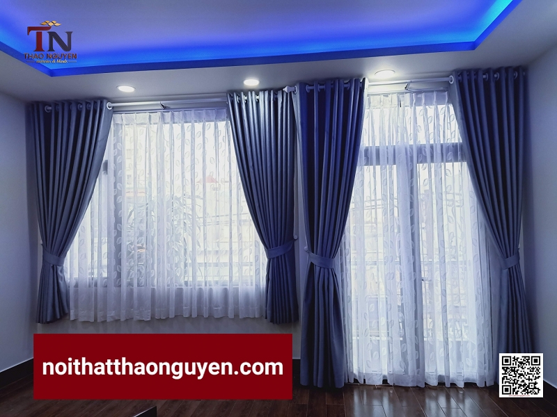 Rèm cửa Thảo Nguyên - Đơn Vị Thi Công Rèm Cửa Phòng Khách Chuẩn Phong Thủy