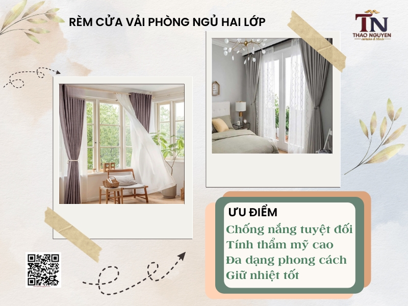 Top 5 Mẫu Rèm Cửa Phòng Ngủ Chống Nắng, Đẹp, Giá Phải Chăng