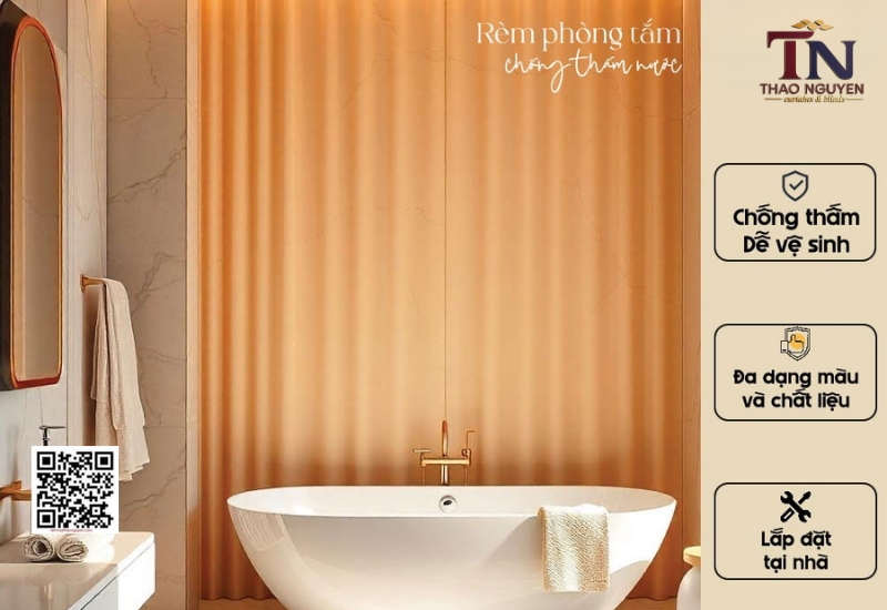 Ý Tưởng Chọn Rèm Cửa Đẹp Cho Phòng Tắm Chuẩn ‘Gu’ Tại Thảo Nguyên