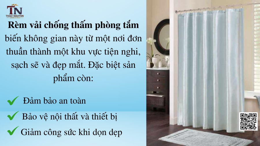 Ý Tưởng Chọn Rèm Cửa Đẹp Cho Phòng Tắm Chuẩn ‘Gu’ Tại Thảo Nguyên