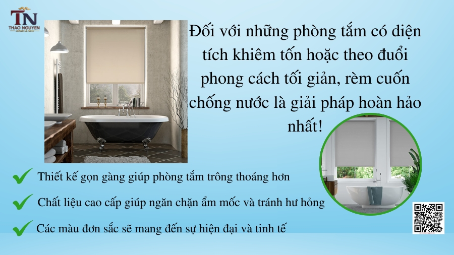 Ý Tưởng Chọn Rèm Cửa Đẹp Cho Phòng Tắm Chuẩn ‘Gu’ Tại Thảo Nguyên
