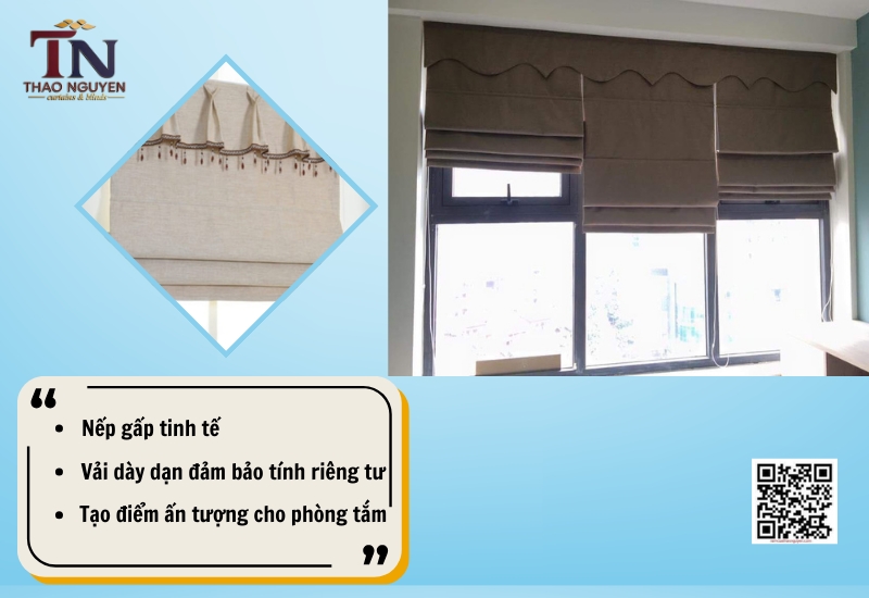 Ý Tưởng Chọn Rèm Cửa Đẹp Cho Phòng Tắm Chuẩn ‘Gu’ Tại Thảo Nguyên