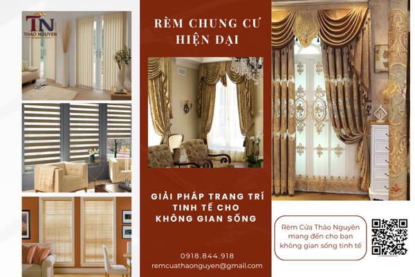 Rèm Cửa Chung Cư Hiện Đại: Giải Pháp Trang Trí Tinh Tế Cho Không Gian Sống