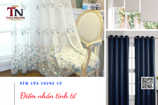 Rèm cửa chung cư một điểm nhấn tinh tế cho căn phòng hiện đại