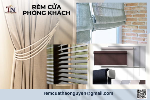Rèm Cửa Phòng Khách Sang Trọng, Giá Tốt Tại Rèm Cửa Thảo Nguyên