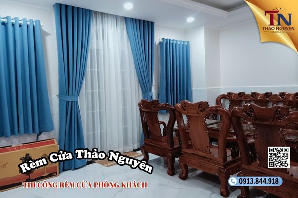 Rèm cửa Thảo Nguyên - Đơn Vị Thi Công Rèm Cửa Phòng Khách Chuẩn Phong Thủy