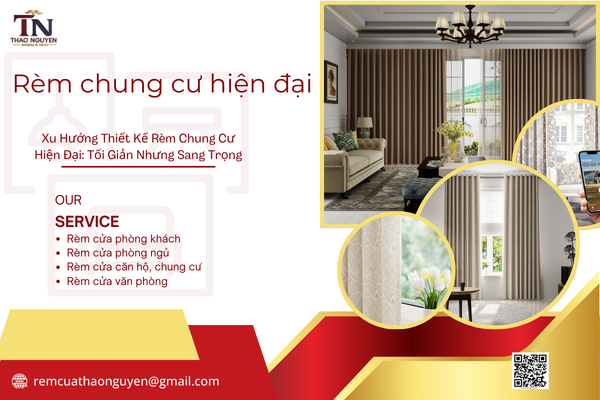 Xu Hướng Thiết Kế Rèm Chung Cư Hiện Đại: Tối Giản Nhưng Sang Trọng