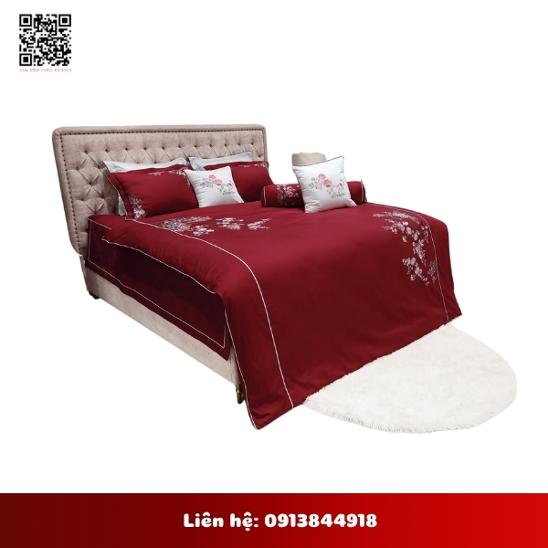 Ga nệm màu đỏ