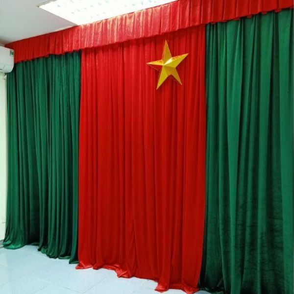 Rèm của vải nhung hội trường - Thảo Nguyên