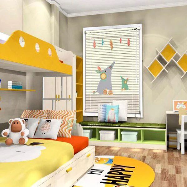 Rèm sáo in hoa văn hoạt hình | Trang Trí Phòng Bé